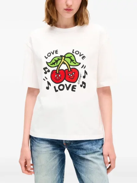 Tricou Kenzo cu imagine alb