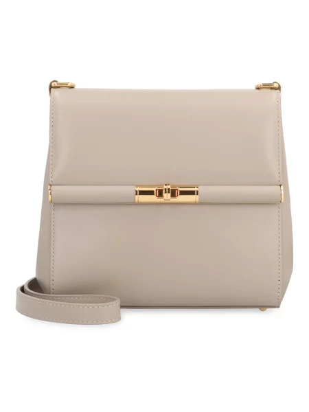 Lniana torebka Dolce And Gabbana szara
