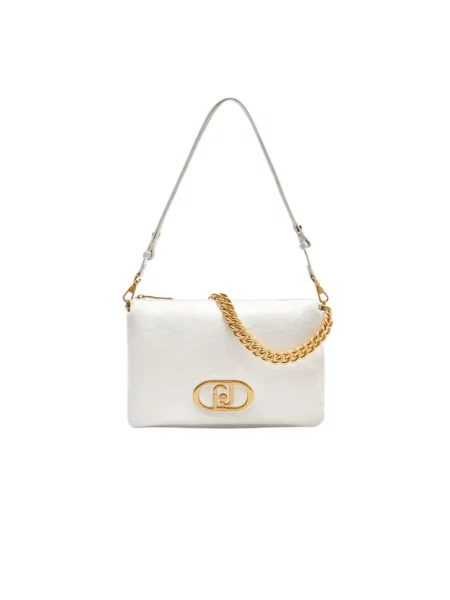 Torebka skórzana Liu Jo elegancka ze skóry ekologicznej biała