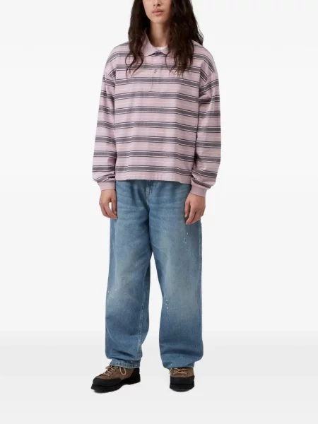 Nohavice Carhartt Wip modrá