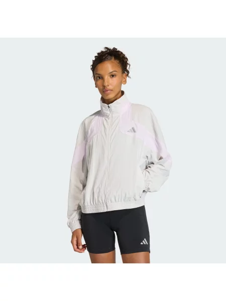 ADIDAS PERFORMANCE Jachetă de trening / mov liliachiu gri