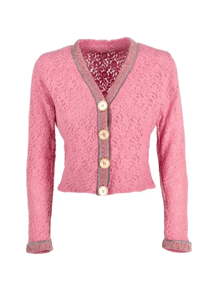 Cropp cardigan Voyage Et Cie cu model floral roz