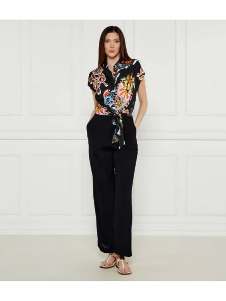 Desigual Kezeslábas JUMPSUIT_PAISLEY_LACROIX fekete