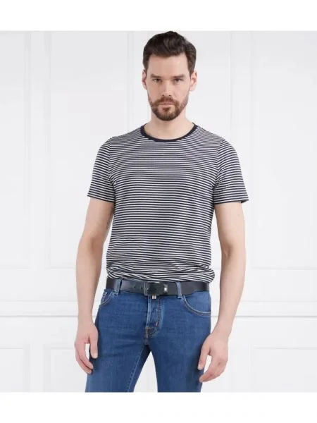 Oscar Jacobson Póló Kyran Striped kék