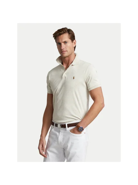 Polo Ralph Lauren Pólóing Ekru Custom Slim Fit bézs