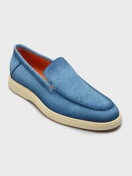 Туфлі Santoni блакитні