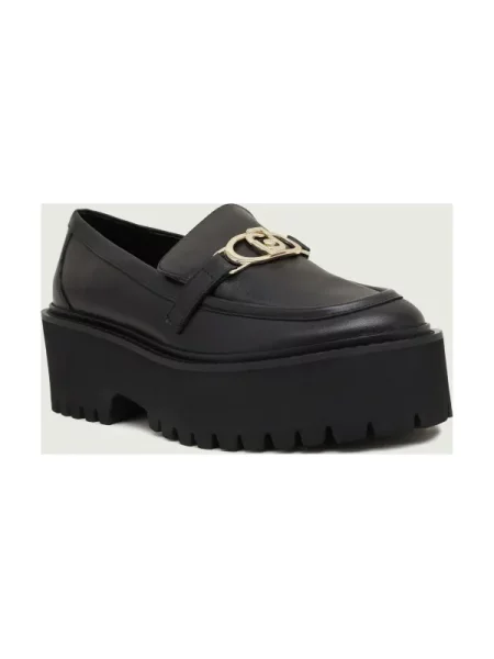 Liu Jo De piele pantofi loafer FORTY 01 negru