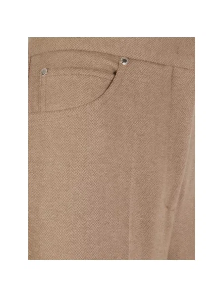 Spodnie Max Mara wełniane brązowe