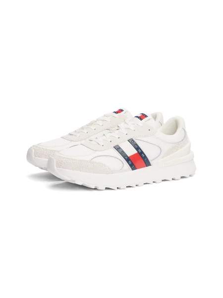 Tommy Jeans Sneakers Tjm Technical Runner Ess alb