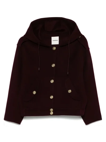 Geacă Sandro de lână roșu