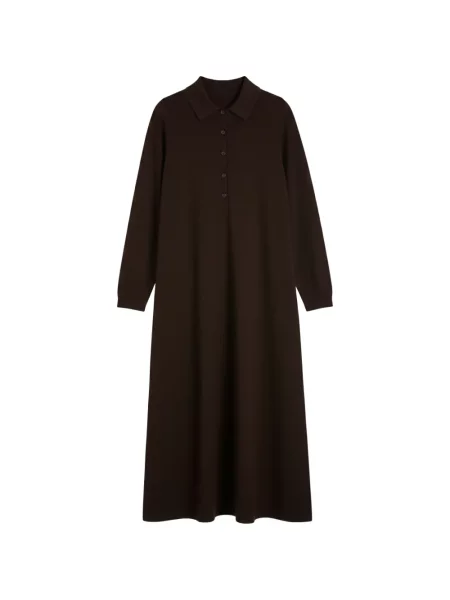 Rochie maxi Chinti & Parker în linie A maro
