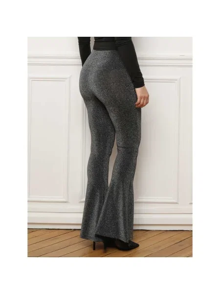 Pantaloni La Modeuse argintiu