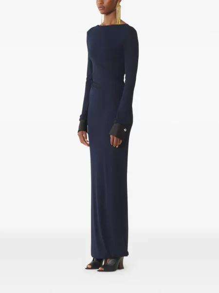 Rochie maxi Lanvin lungă de costum albastru