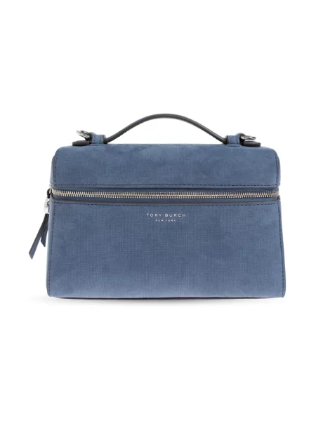 Torebka Tory Burch skórzana niebieska