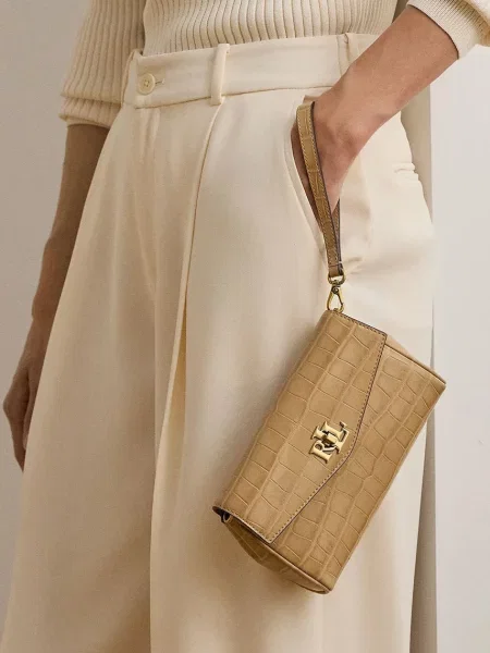 Кожаная сумка через плечо Lauren Ralph Lauren