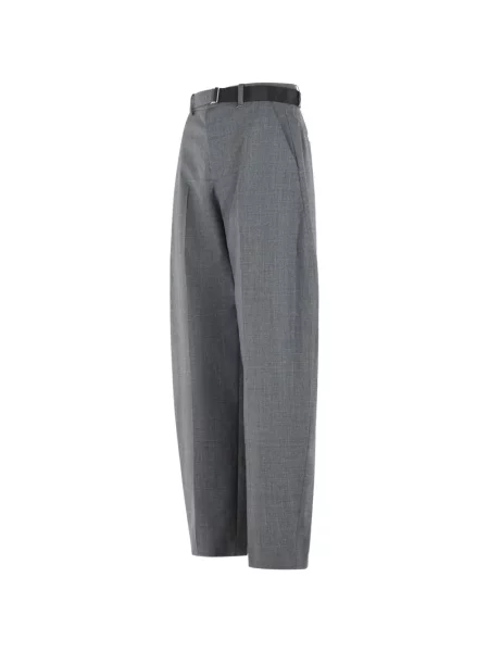 Cu centură pantaloni Sacai gri