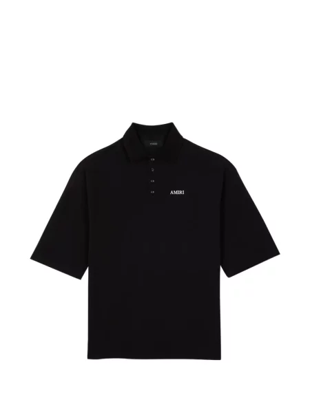 Tricou polo Amiri cu autograf negru