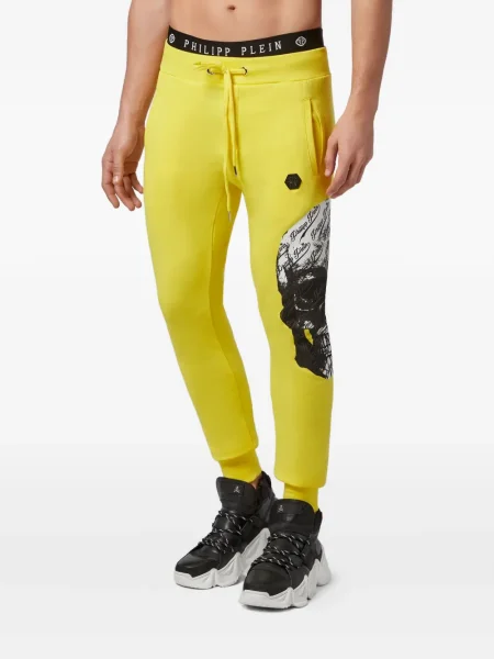 Pantaloni de jogging Philipp Plein alergare galben