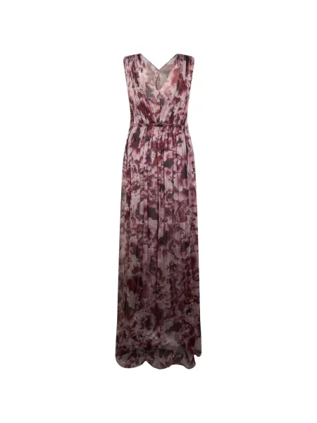 Rochie maxi Alberta Ferretti cu model floral cu imagine violet