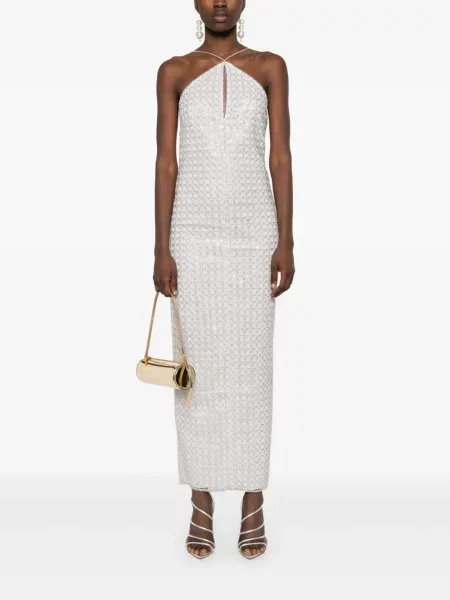 Rochie maxi Rotate Birger Christensen cu mărgele de costum
