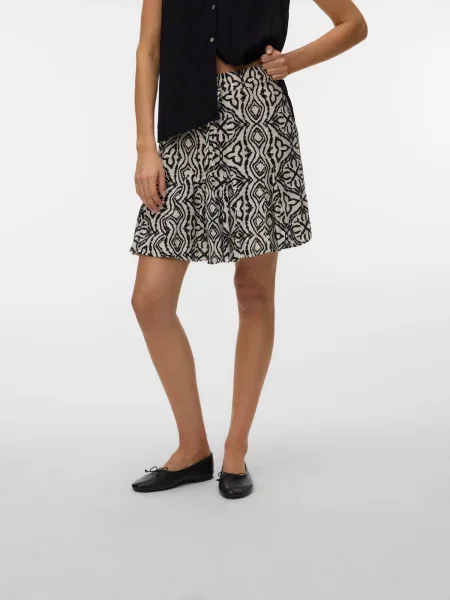 VERO MODA Fustă VMMENNY bej negru