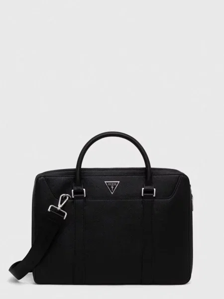 Guess Torba za prenosnik Certosa Saffiano Smart HMECSA črna