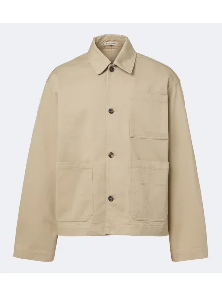 Geacă Jw Anderson cu broderie din canvas bej