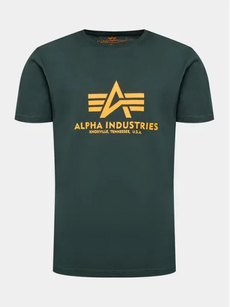 Majica Alpha Industries s tiskom zelena