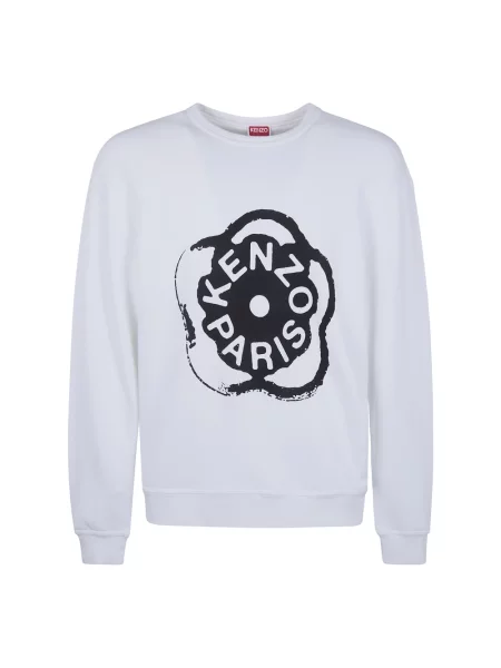 Bluza Kenzo w kwiatki klasyczna biała