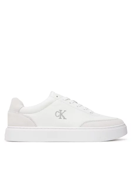 Sneakers Calvin Klein Classic Cups Oxf Tmb Lth-Su Tc alb