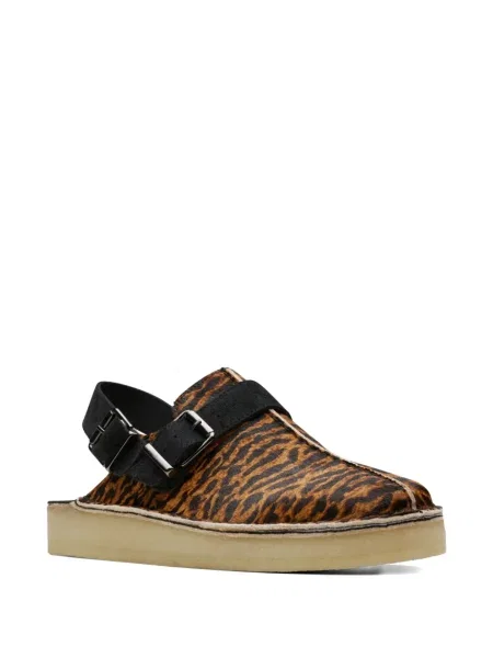 Papuci tip mules Clarks Originals maro