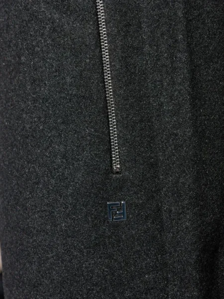 Кашмирени панталон Fendi сиво