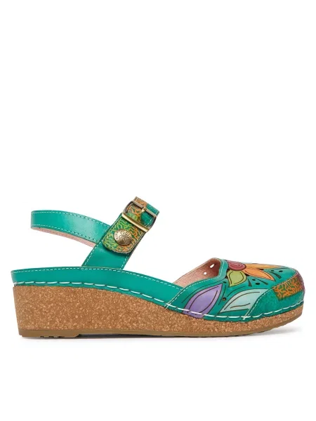 Sandali Laura Vita Facscineo 02 zelena