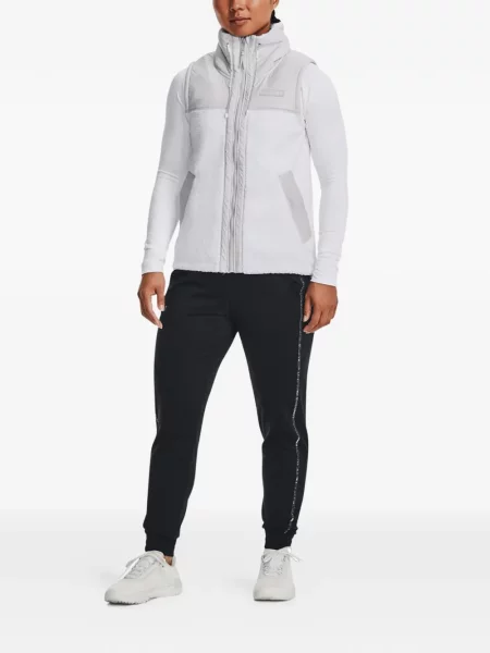 Pantaloni Under Armour cu dungi alergare negru