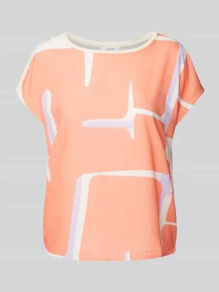 T-shirt z nadrukiem na całej powierzchni model ‘Sisbo’ Opus