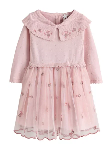Next Rochie pal / pastel / argintiu roz
