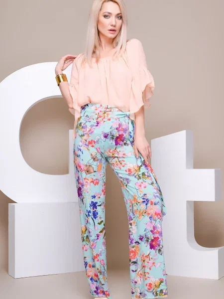 CARICA ­ Брюки повседневные блакитні