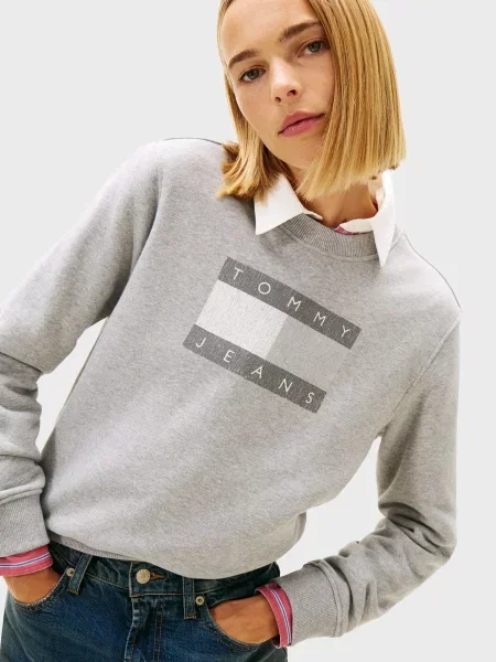 Свитшот Tommy Jeans серый