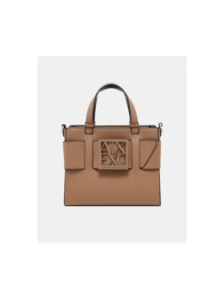Kabelka Armani Exchange hnedá