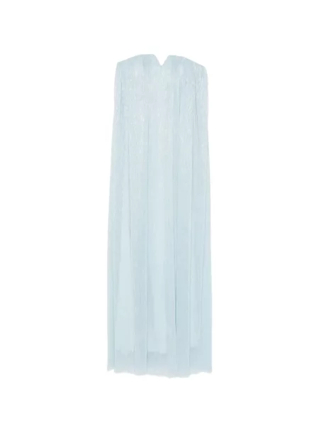 Rochie maxi L'idée cu decolteu în V plisată de costum albastru