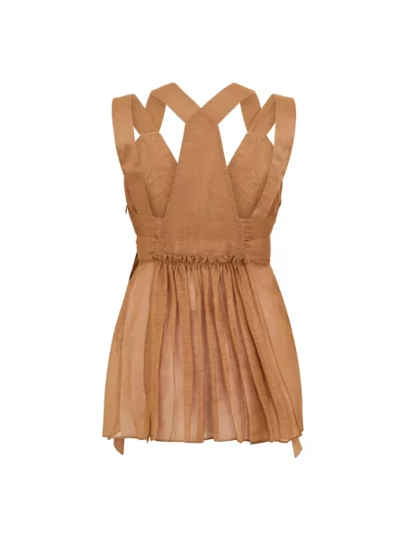 Top Alberta Ferretti beżowy