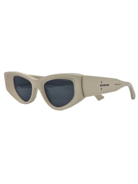 Lniane okulary przeciwsłoneczne Balenciaga beżowe