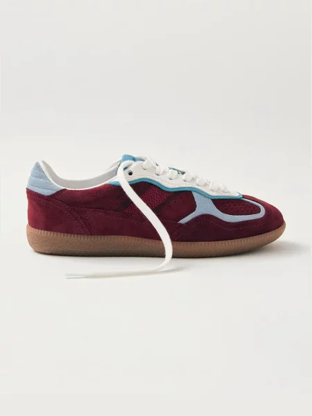 Alohas sneakers din piele întoarsă bordo