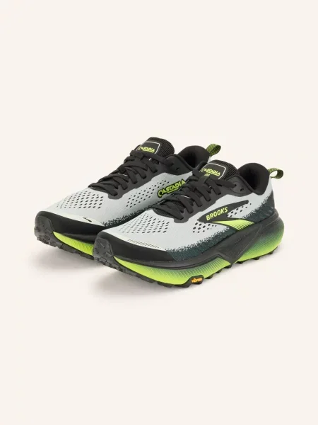 Brooks Běžecké Trailové Boty Cascadia 20 šedá / neonově žlutá černá
