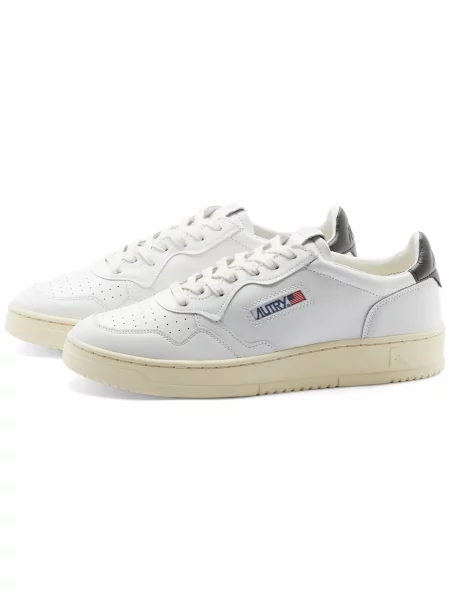 Sneakers Autry Medalist Low Man Leat/ Leat Wht/ Black EUR 42 białe