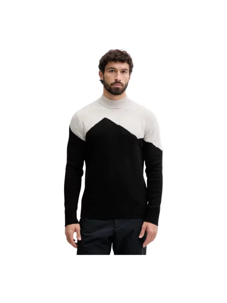 Sweter Emporio Armani Ea7 z nadrukiem czarny