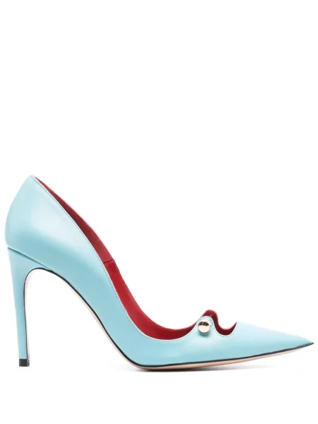 Pantofi cu toc Hardot din piele albastru