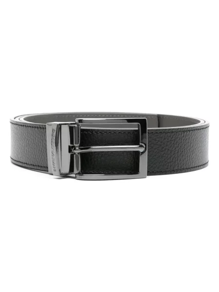 Curea Emporio Armani din piele negru