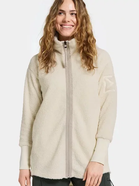 Didriksons bluza polarowa SALLY gładka beżowy