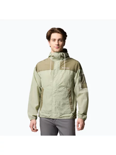 Kurtka softshell Columbia Challenger II Windbreaker safari/stone green zielona